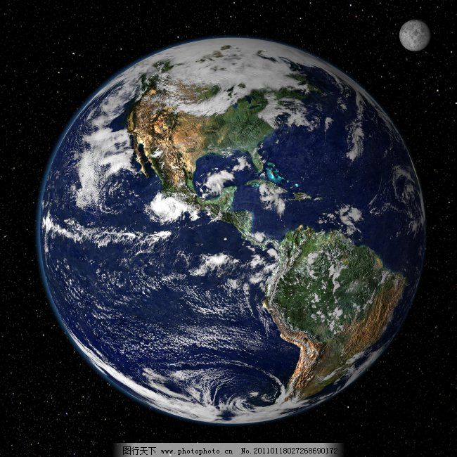 航拍的高像素地球图片