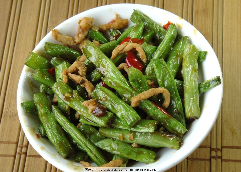 干煸四季豆图片