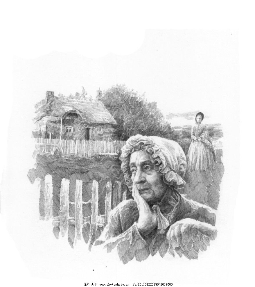 场景素描 经典素描 素描头像 头像素描 素描 素描场景 头像 肖像 人物 老外 线描 线稿 线条 人头像 大师作品 大师范画 范画 服装 衣服 美女 女人 妇人 妇女 男人 老人 房子 建筑 木屋 栅栏 树木 植物 经典素描作品 绘画书法 文化艺术 设计 72DPI JPG