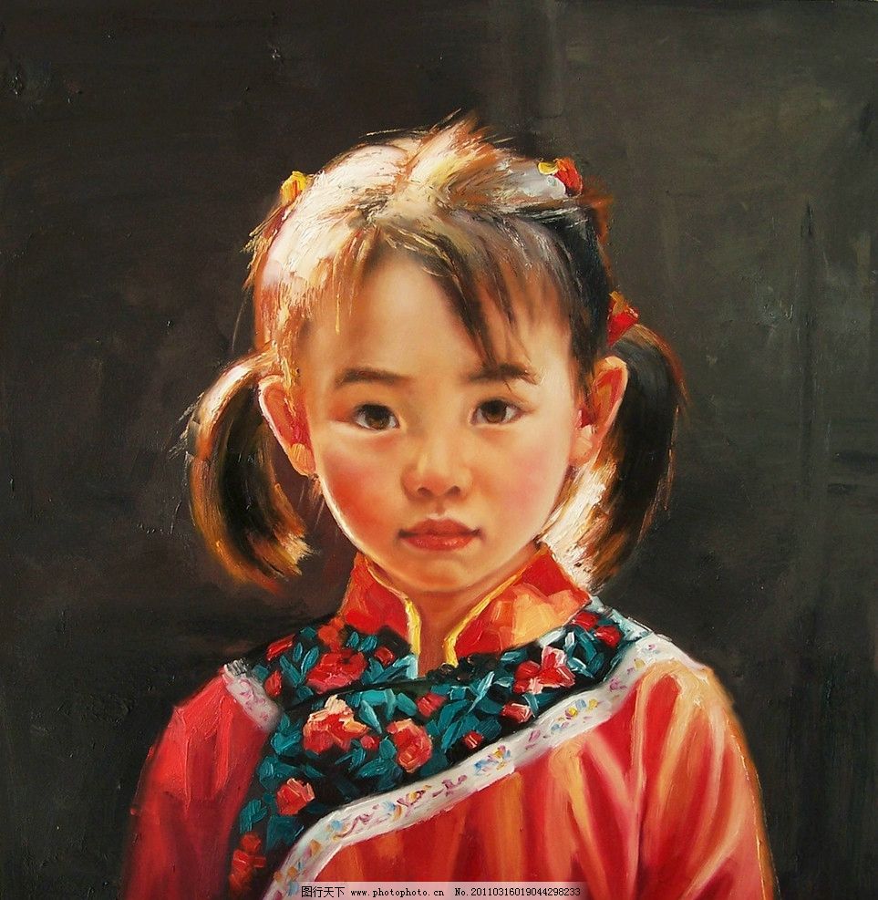 可爱小女孩 美术 绘画 油画 现代油画 人物画 女人 女童 小姑娘 小女孩 动作 表情 姿势 发型 服装 油画艺术 油画作品12 绘画书法 文化艺术 设计 230DPI JPG