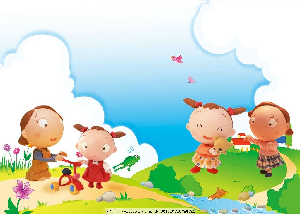 幼儿园素材(背景合成)图片